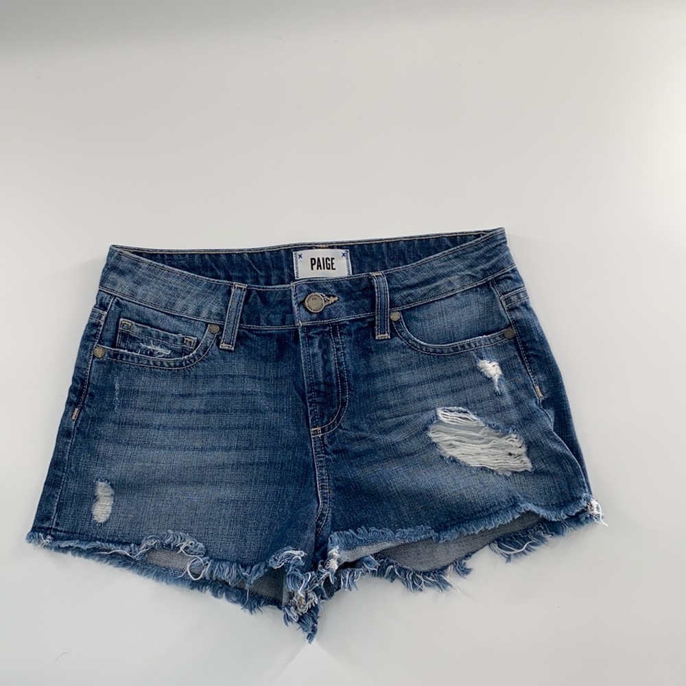 Paige Daryn Cutoff Jean Denim blue Shorts Sz 26
